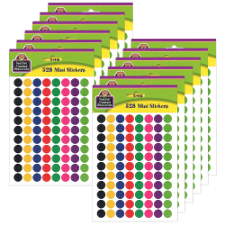 Trend superShapes Stickers, Labels, 80 Stickers Per Pack, Set Of 6 Packs