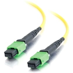 C2G 15m MTP 9/125 Single Mode OS2 Fiber Cable - Yellow - 50ft - Network cable - MTP single-mode (F) to MTP single-mode (F) - 15 m - fiber optic - 9 / 125 micron - OS2 - yellow