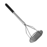 Tablecraft Chrome-Plated Metal Potato Masher, 19in, Silver