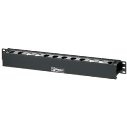 PANDUIT PatchLink Horizontal Cable Manager - Cable Manager - Black - 1U Rack Height - 19in Panel Width