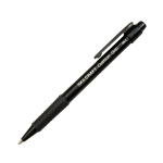 SKILCRAFT AbilityOne Retractable Cushion Grip Ballpoint Pens, Medium Point, Black, Pack Of 12 Pens