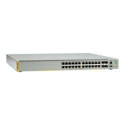 Allied Telesis AT x510L-28GP - Switch - L3 - managed - 24 x 10/100/1000 (PoE+) + 4 x 10 Gigabit Ethernet (on Demand) / 1 Gigabit Ethernet SFP+ - rack-mountable - PoE+ (185 W)