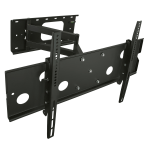 Mount-It! MI-319L Full-Motion Wall Mount With Long Extension For Screens 42 - 70in, 10-1/2inH x 37inW x 2-1/4inD, Black