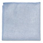 Rubbermaid Commercial Microfiber Cleaning Cloths, 12in x 12in, Blue, Box Of 24 Cloths