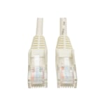 Eaton Tripp Lite Series Cat5e 350 MHz Snagless Molded (UTP) Ethernet Cable (RJ45 M/M), PoE - White, 25 ft. (7.62 m) - Patch cable - RJ-45 (M) to RJ-45 (M) - 25 ft - UTP - CAT 5e - molded, snagless, stranded - white