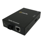 Perle S-1000-S1SC120U - Fiber media converter - GigE - 1000Base-T, 1000Base-BX-U - RJ-45 / SC single-mode - up to 74.6 miles - 1510 (TX) / 1590 (RX) nm