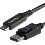 StarTech.com 6ft/1.8m USB C to Displayport 1.4 Cable Adapter - 4K/5K/8K USB Type C to DP 1.4 Monitor Video Converter Cable - HDR/HBR3/DSC - USB-C to DisplayPort 1.4 cable with HDR/DisplayHDR/HBR3/DSC/HDCP 2.2/1.4; 8K 60Hz/4K 120Hz/1080p