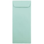 JAM Paper #10 Policy Envelopes, Gummed Seal, Aqua, Pack Of 25