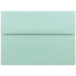 JAM Paper Booklet Invitation Envelopes, A7, Gummed Seal, Aqua Blue, Pack Of 25