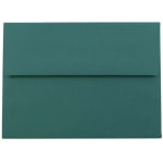 JAM Paper Booklet Invitation Envelopes, A6, Gummed Seal, Teal, Pack Of 25