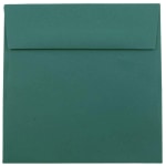 JAM Paper Color Square Invitation Envelopes, 8 1/2in x 8 1/2in, Gummed Seal, Teal, Pack Of 25