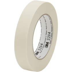 3M 2214 Masking Tape, 1in x 60 Yd., Natural, Case Of 12