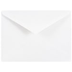 JAM Paper Booklet Invitation Envelopes, A2, Gummed Seal, White, Pack Of 25