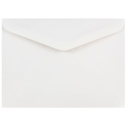 JAM Paper Booklet Invitation Envelopes, A7, Gummed Seal, White, Pack Of 25