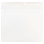 JAM Paper Booklet Envelopes, #9, Gummed Seal, White, Pack Of 25