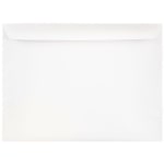 JAM Paper Booklet Envelopes #10, Gummed Seal, White, Pack Of 25