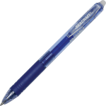 SKILCRAFT Eco-Bottle Retractable Gel Pens, 0.7 mm, Transparent Blue Barrel, Blue Ink, Pack Of 12