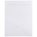 JAM Paper Open-End 12in x 15 1/2in Catalog Envelopes, Gummed Seal, White, Pack Of 25