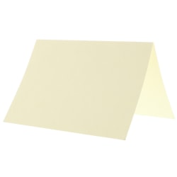 LUX Mini Flat Cards, #17, 2 9/16in x 3 9/16in, Lemonade Yellow, Pack Of 50