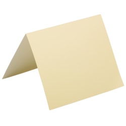 JAM Paper Blank Cards, 3 1/2in x 4 7/8in, Fold-Over, White, Pack Of 100