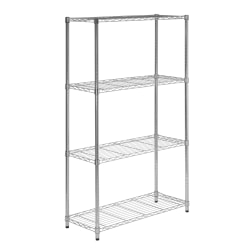 Honey-Can-Do Urban Steel Adjustable Storage Shelving Unit, 4-Tiers, 54inH x 14inW x 36inD, Black