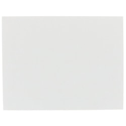 JAM Paper Blank Note Cards, Panel Border, 4 1/4in x 5 1/2in, Ivory, Pack Of 100