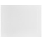 JAM Paper Blank Note Cards, Panel Border, 4 1/4in x 5 1/2in, White, Pack Of 100