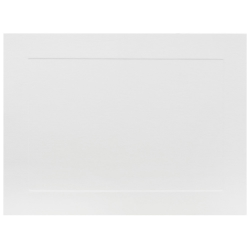 JAM Paper Note Cards, Panel Border, 4 5/8in x 6 1/4in, Ivory, Pack Of 100