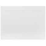 JAM Paper Note Cards, Panel Border, 4 5/8in x 6 1/4in, White, Pack Of 100