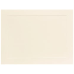 JAM Paper Blank Note Cards, 5 1/8in x 7in, Ivory, Pack Of 100