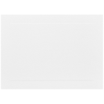 JAM Paper Blank Note Cards, Panel Border, 5 1/8in x 7in, White, Pack Of 100