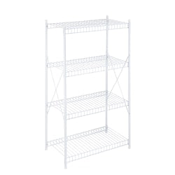 Honey-Can-Do Urban Steel Adjustable NSF Shelving Unit, 4-Tiers, Chrome