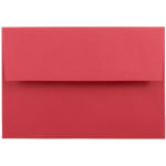 JAM Paper Booklet Invitation Envelopes, A8, Gummed Seal, 30% Recycled, Red, Pack Of 25