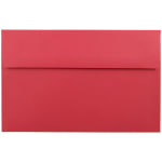 JAM Paper Booklet Invitation Envelopes, A10, Gummed Seal, 30% Recycled, Red, Pack Of 25