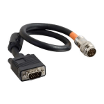 C2G RapidRun VGA (HD15) Flying Lead - Video cable - VGA - HD-15 (VGA) male to MUVI connector male - 3 ft - black