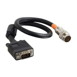 C2G RapidRun VGA (HD15) Flying Lead - Video cable - VGA - MUVI connector male to HD-15 (VGA) male - 10 ft - shielded twisted pair coaxial - black