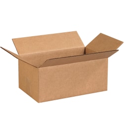 Partners Brand Corrugated Boxes 12in x 7in x 5in, Bundle of 25