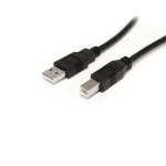 StarTech.com 9 m / 30 ft Active USB A to B Cable - M/M - Black USB 2.0 A to B Cord - Printer Cable - Extension USB Cable (USB2HAB30AC)