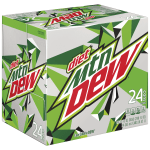 Pepsi Diet Mountain Dew Soda, 12 Oz, Pack Of 24 Bottles