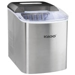 Igloo ICEB26SS Automatic Portable Countertop Ice Maker Machine, Silver