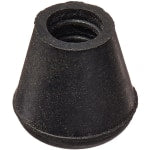 Brazos Rubber Cane Tip, 1/2in, Black