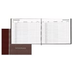 Avery Hardcover Visitor Register, 10 1/2in x 8in, Burgundy