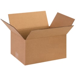 Partners Brand Corrugated Boxes 13in x 10in x 7in, Kraft, Bundle of 25