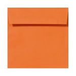 LUX Square Envelopes, 5 1/2in x 5 1/2in, Peel & Press Closure, Mandarin Orange, Pack Of 1,000