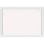 Amanti Art Cork Bulletin Board, 40in x 28in, White, Blanco White Wood Frame