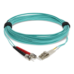 AddOn 7m LC to ST OM4 Aqua Patch Cable - Patch cable - LC/UPC multi-mode (M) to ST/UPC multi-mode (M) - 7 m - fiber optic - duplex - 50 / 125 micron - OM4 - halogen-free - aqua