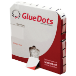 Glue Dots Super High Tack Glue Dots, Medium Profile, 1/2in, Clear, Pack Of 2,000