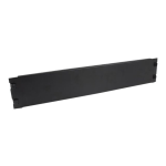 StarTech.com Blanking Panel - 2U - 19in - Tool-less - Steel - Black - TAA Compliant - Blank Rack Panel - Filler Panel