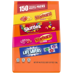 Skittles, Starburst And Life Savers Chewy & Hard Candy Assortment, Bag Of 150 Pieces