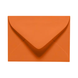 LUX Mini Envelopes, #17, Gummed Seal, Mandarin Orange, Pack Of 1,000